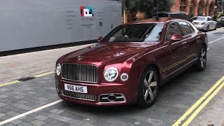 Exotic Luxury Cars Of London 2023 25  Corniche Bentayga Mulsanne Cullinan Continental GT Dawn [upl. by Felecia187]