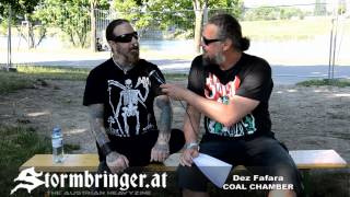 COAL CHAMBER Interview with Dez Fafara 2015 [upl. by Inafit]