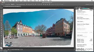 Photoshop Tutorial  Create panoramas with Photomerge and AutoBlend [upl. by Kiel443]