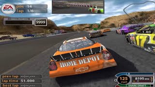 Nascar 2005 Chase for the cup PS2 Full season 34 races gameplay [upl. by Suhcnip]