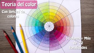 Teoría del color simplificada con lápices de colores  Aprender a combinar colores [upl. by Perren745]