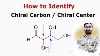 How to identify chiral carbon chiral center chiral molecule [upl. by Einnor]