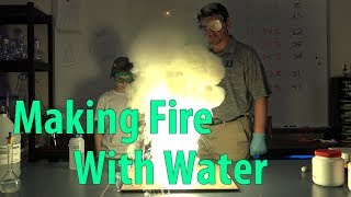 EpicScience  Burning Zinc Making Fire with Water [upl. by Beard]