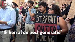 Start academisch jaar UU begint met protest  RTV Utrecht [upl. by Nidla]