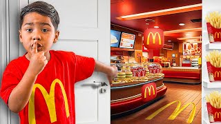 I Built a SECRET McDonald’s In Our House [upl. by Nala140]