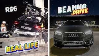 Accidents Based on Real Events on BeamNGDrive 5  Real Life  Flashbacks [upl. by Alegna727]