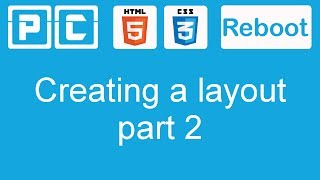 HTML5 and CSS3 beginners tutorial 35  creating a website layout part 2 [upl. by Prader]