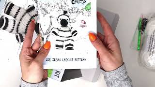 Knitty Critters  Introducing Zoe Zebra Crochet Kit [upl. by Weatherley]