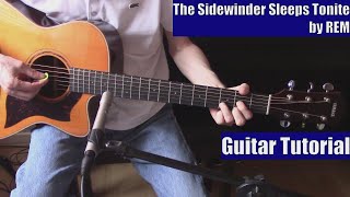 The Sidewinder Sleeps Tonite by REM Guitar Tutorial with the Isolated Vocal Track by REM [upl. by Nadnal]