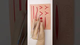 Oddly Satisfying Suturing survery suturepractice vet medicine surgeon surgeonlife asmrsounds [upl. by O'Donoghue]