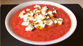 Easy Tasty Yummy Incredibly Tasty Cherry Salmorejo [upl. by Hsirap]