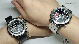 Casio Edifice ECB40P1A vs Casio Edifice ECB40D1A [upl. by Kcirevam]