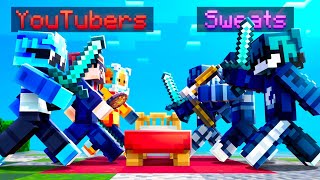 Hive Youtubers Vs Bedwars Sweats [upl. by Ennovyhs]