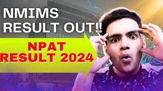 NMIMS 2024 RESULT OUT  NPAT 2024 RESULT  NMIMS Mumbai [upl. by Annahvas]