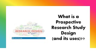 What is a Prospective Research Study Design with examples [upl. by Edan]