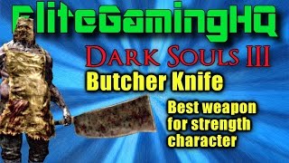 Dark Souls 3 Best weapon Butcher knife and full set of armor How to Get it early [upl. by Joshuah849]