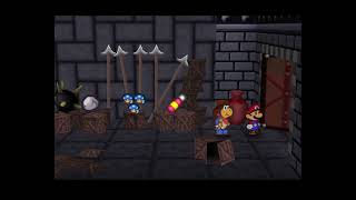 Lets Play Paper Mario Dark Star Edition Part 17  Storming the Castle of Terror [upl. by Nairahcaz]