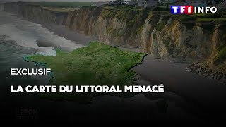 Exclusif  la carte du littoral menacé [upl. by Giacomo]