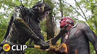 Vision amp Captain America vs Corvus Glaive  Avengers Infinity War 2018 IMAX Movie Clip HD 4K [upl. by Leese]