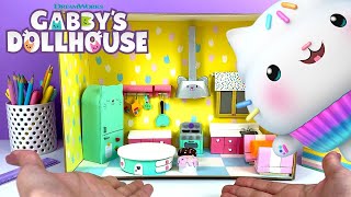 Crafting a Mini Cakey’s Kitchen  GABBYS DOLLHOUSE [upl. by Hurwitz65]