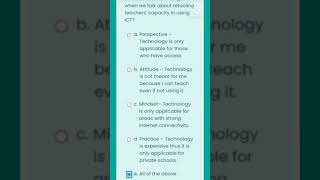 Answer Key in Retooling of Teachers Capacity in Using ICT amp Emerging Technologies [upl. by Hsotnas]