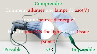 FAKE  REAL Allumer une lampe de 220V avec un aimant  Free energy with magnet [upl. by Jochbed205]