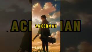 What happened to Ackerman Powers After Eren Died  Explained in Hindi [upl. by Chevalier465]