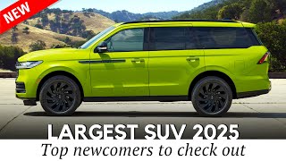 9 Largest New SUVs You Can Buy in 2025 Unlimited Luxury with Up to 8 Seats [upl. by Filomena434]