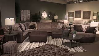 Abalone 3 Piece LAF Sectional With Chaise In Chocolate [upl. by Airdnaid]