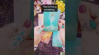 Someone ghosted you has a secret 🙊tarot tarotreading tarotcards spellmaker magicspells love [upl. by Allekram]