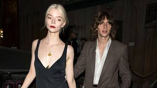 Anya Taylor Joy Steps Out In A Plunging Black Dress With Her Husband To Celebrate Charlis Birthday [upl. by Naesyar]