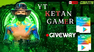 Free Fire Live Giveaway Custom Room  FF Live Team Code Giveaway  FF livegaminglive ytketangamer [upl. by Nic]