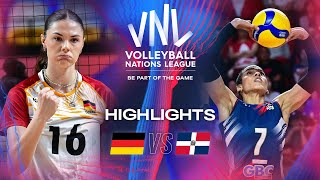 🇩🇪 GER vs 🇩🇴 DOM  Highlights  Week 3  Womens VNL 2024 [upl. by Koch]