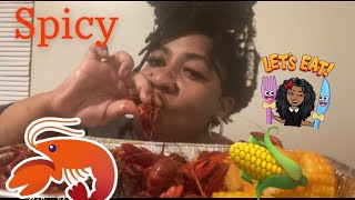 Extra Spicy Crawfish Boil  Mukbang [upl. by Farrington]