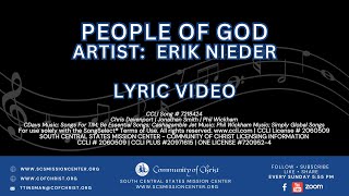 Lyric Video  People of God by Erik Nieder [upl. by Deeann267]