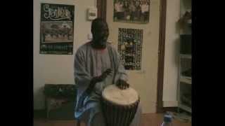 Djembé player Séga Sidibé playing Didadi in the studio [upl. by Airoled511]