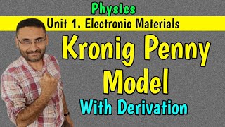 Kronig Penney model Solid State Physics PHYSICS BE  Btech 1st year [upl. by Allimrac810]