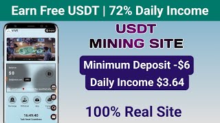 Usdt Mining Free Mining Site Earn Free Usdt Without Investment New Usdt Mining Site 2024 [upl. by Alsi]