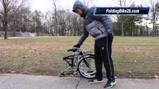 Dahon Boardwalk Folding Bike  How to fold and unfold [upl. by Eidnyl]