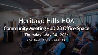 Heritage Hills HOA Community Meeting [upl. by Lura]