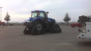 New Holland T8300 Soucy Tracks [upl. by Eldnek]