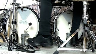 EXTREME Way To Play Double Bass  Drum Demonstration shorts [upl. by Moguel]