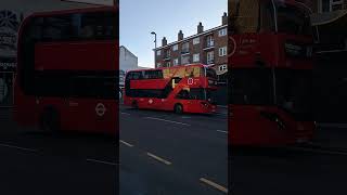 London Bus Route 212 approaching Walthamstow Market london [upl. by Ardekal]