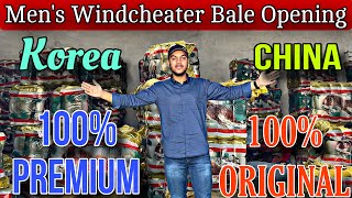 🔥Men’s Windcheater🔥  Bale Unboxing😱  Korea  China  Taiwan 🇹🇼 All Varieties  export wholesale [upl. by Yrreg]