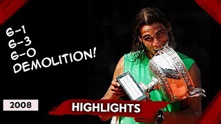 NADAL vs FEDERER Roland Garros 2008 Final HD 60FPS  NBC ENGLISH COMMENTARY HIGHLIGHTS [upl. by Fedora]