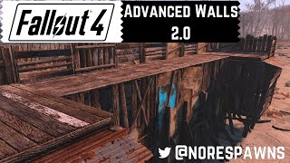 Fallout 4 Guide  Advanced Settlement Walls 20 [upl. by Ahsenra]