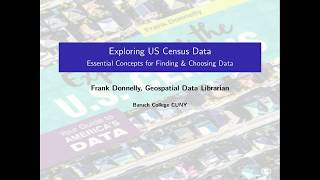 Exploring US Census Data Basic Concepts [upl. by Ciapas25]