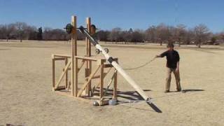 Texas Tech Floating Arm Trebuchet [upl. by Klemens964]