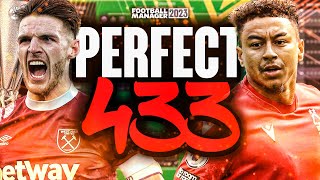 PERFECT 433 20 TACTIC  FM23 TACTIC  FOOTBALL MANAGER [upl. by Ahlgren93]