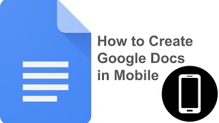 How to create google docs in mobile educatorjeevan [upl. by Akirahs]